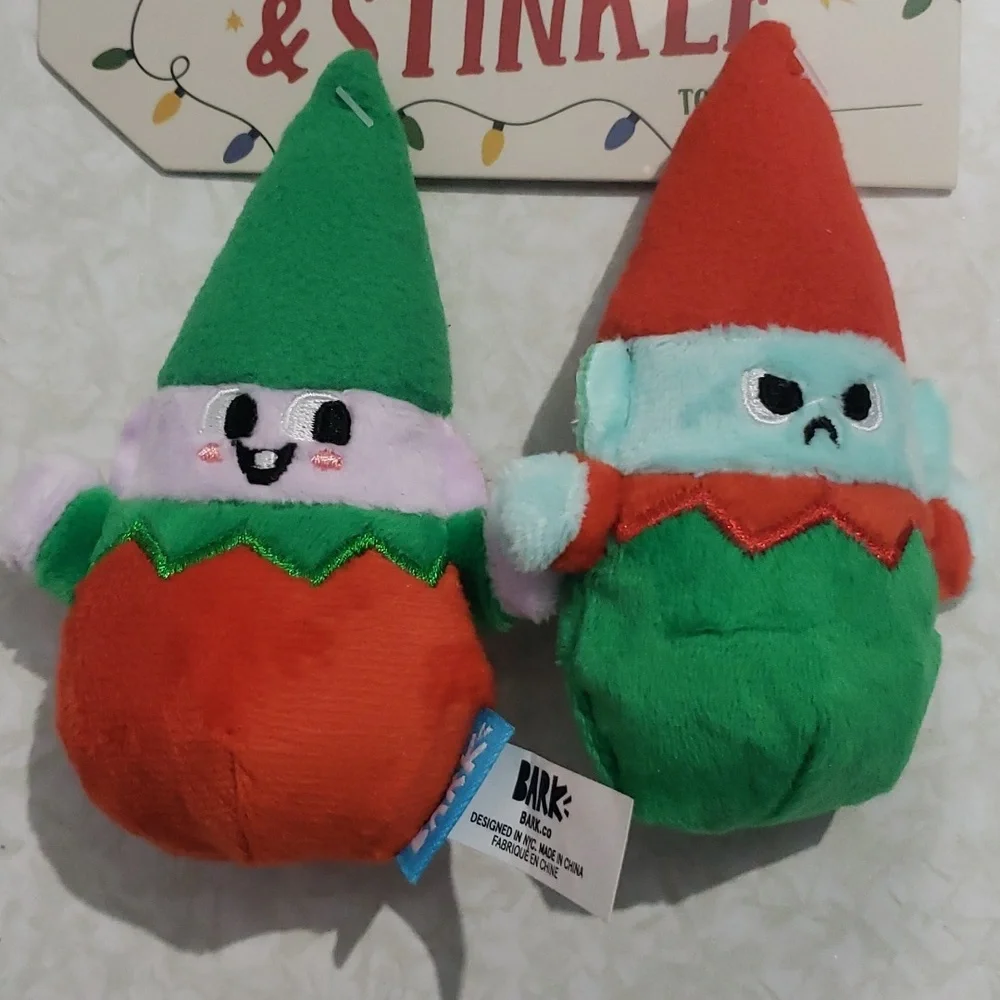 Twinkle & Stinkle Bark brand dog toys Size Small‎ (0-20 pounds) NWT